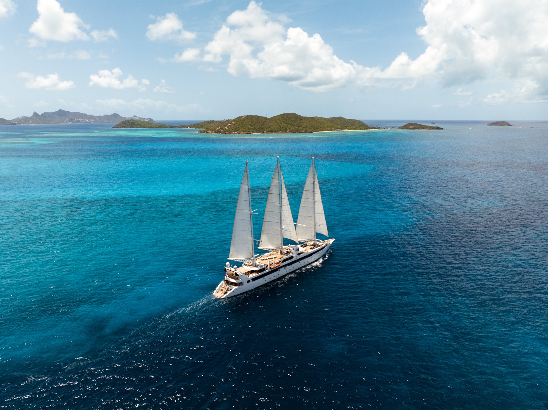 Le Ponant dans les Caraïbes - Tobago Cays